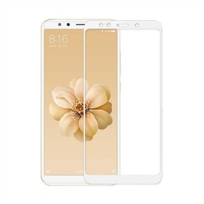 Защитное 3D стекло для Xiaomi Mi A2 тех.пак Белое | Фото 1 из 2