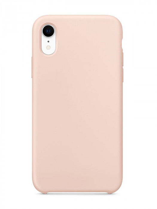 Чехол силиконовый для iPhone XR Песочно-розовый