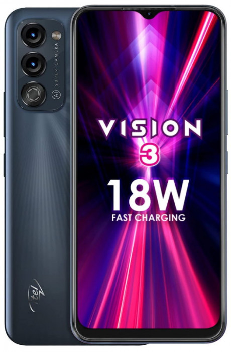 Смартфон Itel Vision 3 3/64GB Чёрный (Deep Ocean Black)