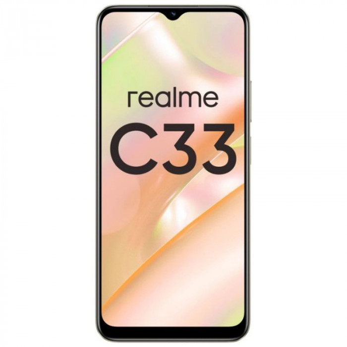 Смартфон Realme C33 4/128GB Золото (Sandy Gold)  EAC
