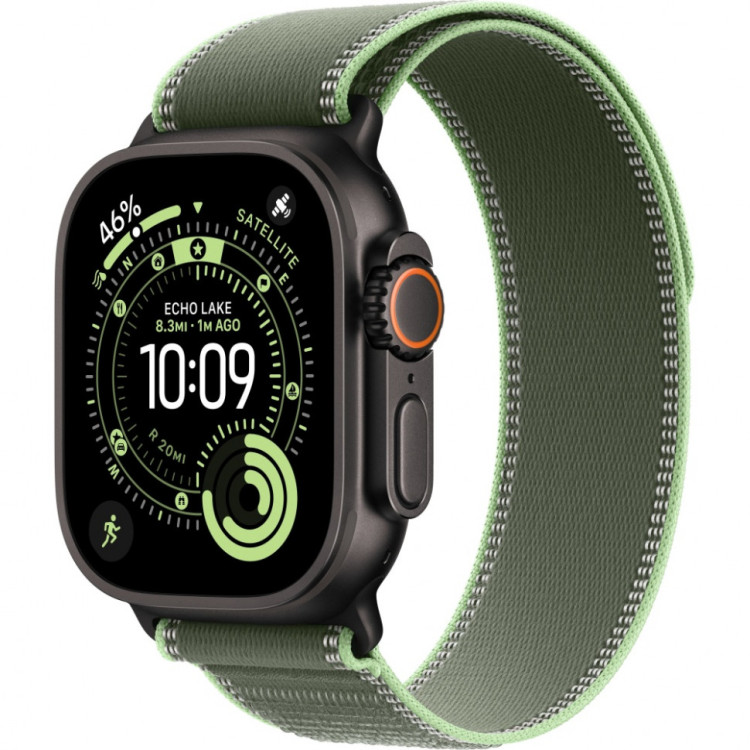 Умные часы Apple Watch Ultra 3 2025 49mm Black Titanium Case with Green/Neon Trail Loop