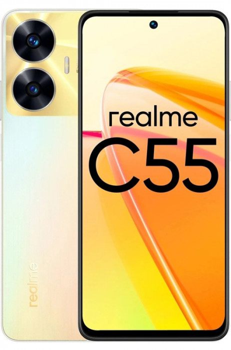Смартфон Realme C55 8/256GB Желтый (Champion Gold) EAC | Фото 1 из 10