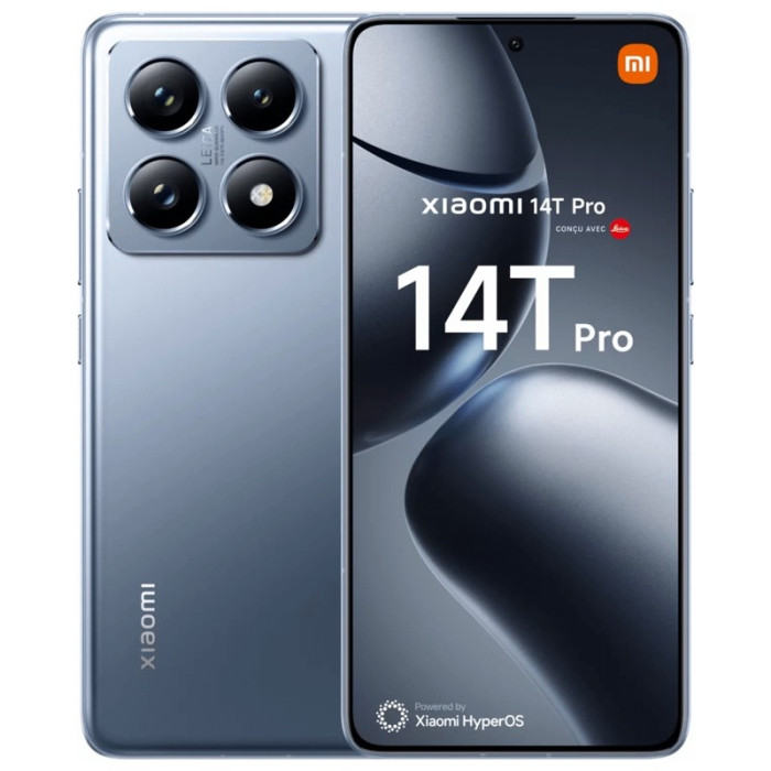 Смартфон Xiaomi 14T Pro 12/512GB Синий (Titan Blue) | Фото 1 из 1
