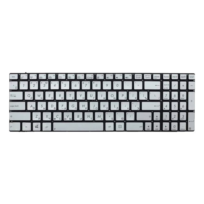 Клавиатура для ноутбука ASUS N750J серая с подсветкой | Фото 1 из 1