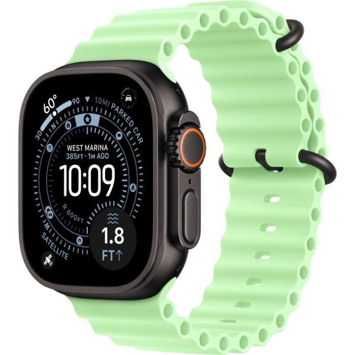Умные часы Apple Watch Ultra 3 2025 49mm Black Titanium Case with Neon Green Ocean Band | Фото 1 из 3
