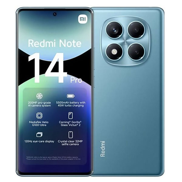 Смартфон Xiaomi Redmi Note 14 Pro 5G 8/256GB Синий (Ocean Blue)