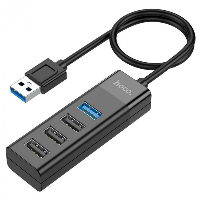 Стыковочная станция HOCO HB25 4-в-1, USB на USB3.0+USB2.0*3