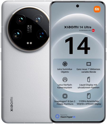 Смартфон Xiaomi 14 Ultra 16/512GB 5G Белый (White) &mdash; 