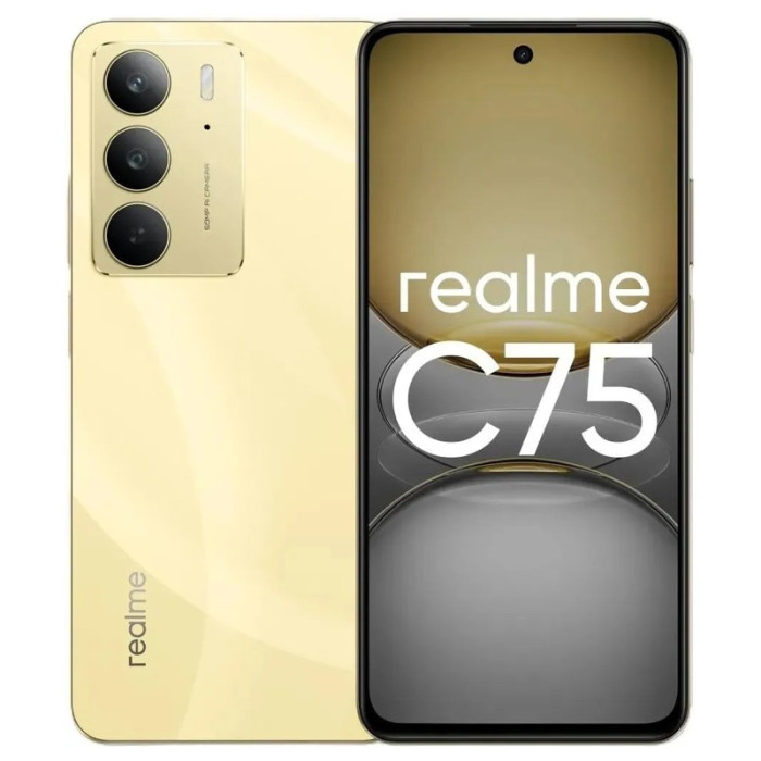 Смартфон Realme C75 8/128GB Золотистый (Gold) | Фото 1 из 3