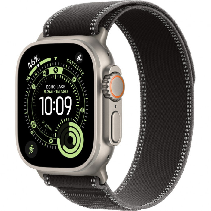 Умные часы Apple Watch Ultra 3 2025 49mm Natural Titanium Case with Black/Charcoal Trail Loop | Фото 1 из 3