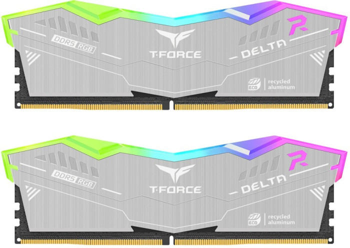 Оперативная память 64Gb DDR5 6000MHz Team T-Force Delta RGB ECO (FF2D564G6000HC38JDC01) (2x32Gb KIT)