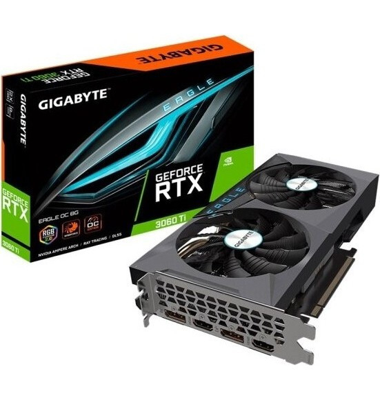 Видеокарта GIGABYTE GeForce RTX 3060 Ti EAGLE OC D6X 8G (GV-N306TXEAGLE OC-8GD), Retail