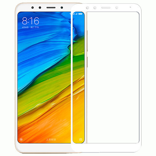 Защитное стекло 3D для Xiaomi Redmi Note 5 Белое