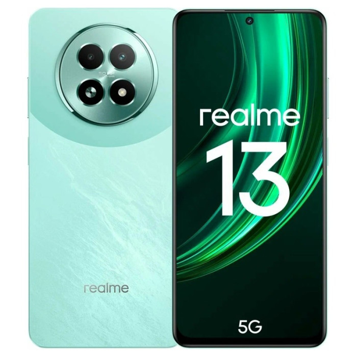Смартфон Realme 13 5G 12/512GB Зеленый (Speed Green) | Фото 1 из 5