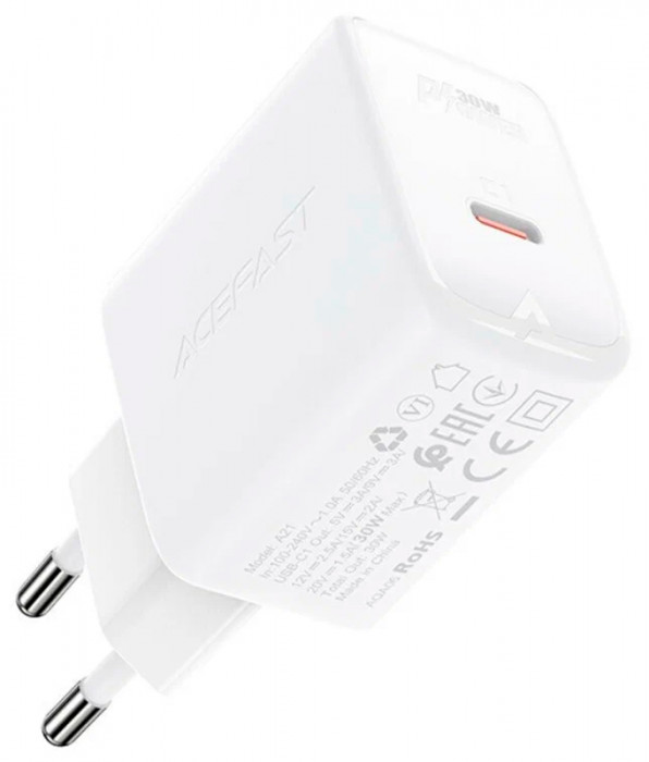 Зарядное устройство ACEFAST A21 30W USB-C Белая | Фото 1 из 4